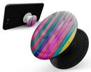 Vibrant Neon Colored Wood Strips - Skin Kit for PopSockets and other Smartphone Extendable Grips & Stands