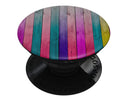 Vibrant Neon Colored Wood Strips - Skin Kit for PopSockets and other Smartphone Extendable Grips & Stands