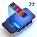 Vibrant Neon Colored Wood Strips UV Germicidal Sanitizing Sterilizing Wireless Smart Phone Screen Cleaner + Charging Station