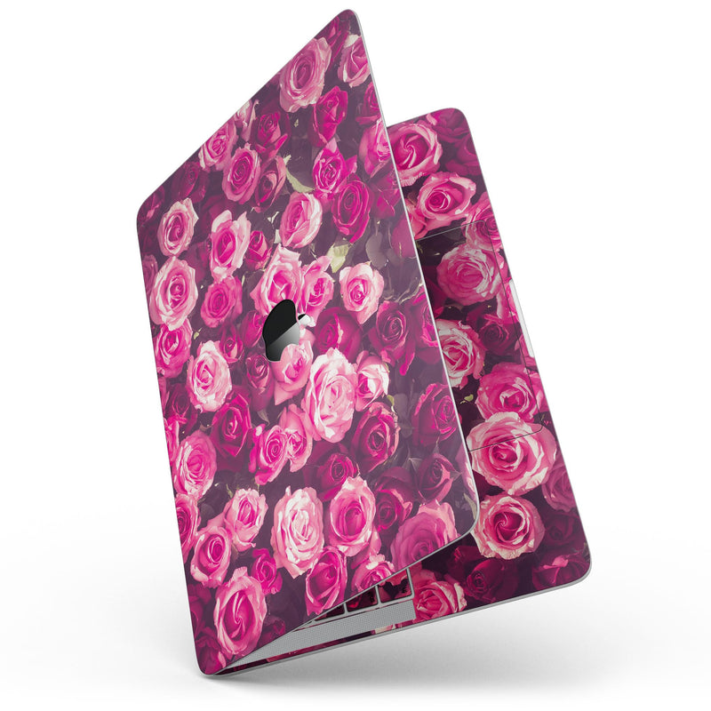 MacBook Pro with Touch Bar Skin Kit - Vibrant_Pink_Vintage_Rose_Field-MacBook_13_Touch_V7.jpg?