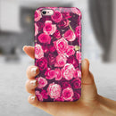Vibrant Pink Vintage Rose Field iPhone 6/6s or 6/6s Plus 2-Piece Hybrid INK-Fuzed Case