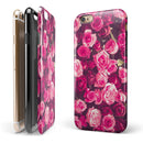 Vibrant Pink Vintage Rose Field iPhone 6/6s or 6/6s Plus 2-Piece Hybrid INK-Fuzed Case