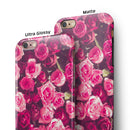 Vibrant Pink Vintage Rose Field iPhone 6/6s or 6/6s Plus 2-Piece Hybrid INK-Fuzed Case