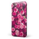 Vibrant Pink Vintage Rose Field iPhone 6/6s or 6/6s Plus 2-Piece Hybrid INK-Fuzed Case