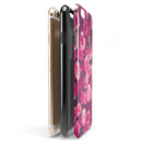 Vibrant Pink Vintage Rose Field iPhone 6/6s or 6/6s Plus 2-Piece Hybrid INK-Fuzed Case