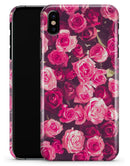 Vibrant Pink Vintage Rose Field - iPhone X Clipit Case