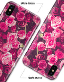 Vibrant Pink Vintage Rose Field - iPhone X Clipit Case