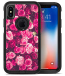Vibrant Pink Vintage Rose Field - iPhone X OtterBox Case & Skin Kits