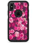 Vibrant Pink Vintage Rose Field - iPhone X OtterBox Case & Skin Kits