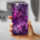 Vibrant Purple Deep Space iPhone 6/6s or 6/6s Plus 2-Piece Hybrid INK-Fuzed Case