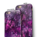 Vibrant Purple Deep Space iPhone 6/6s or 6/6s Plus 2-Piece Hybrid INK-Fuzed Case