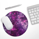 Vibrant Purple Deep Space// WaterProof Rubber Foam Backed Anti-Slip Mouse Pad for Home Work Office or Gaming Computer Desk