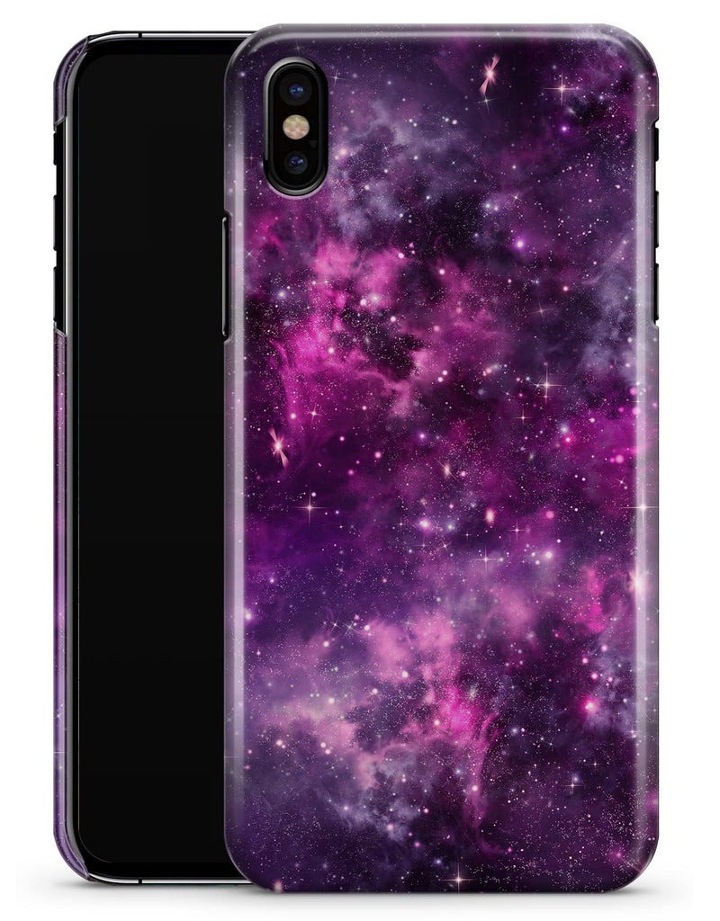 Vibrant Purple Deep Space - iPhone X Clipit Case