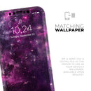 Vibrant Purple Deep Space - Protective Skin Wrap & Decal – Compatible with iPhone SE to iPhone 17 Pro Max (All Models)