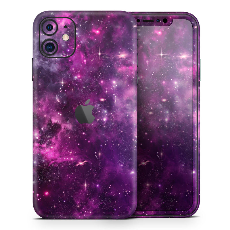Vibrant Purple Deep Space // Skin-Kit compatible with the Apple iPhone 14, 13, 12, 12 Pro Max, 12 Mini, 11 Pro, SE, X/XS + (All iPhones Available)