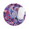 Vibrant Purple Paisley V5// WaterProof Rubber Foam Backed Anti-Slip Mouse Pad for Home Work Office or Gaming Computer Desk