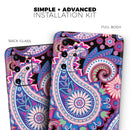 Vibrant Purple Paisley V5 - Skin-Kit for the Samsung Galaxy S-Series S20, S20 Plus, S20 Ultra , S10 & others (All Galaxy Devices Available)