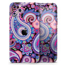Vibrant Purple Paisley V5 - Protective Skin Wrap & Decal – Compatible with iPhone SE to iPhone 17 Pro Max (All Models)