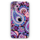 Vibrant Purple Paisley V5 - Protective Skin Wrap & Decal – Compatible with iPhone SE to iPhone 17 Pro Max (All Models)