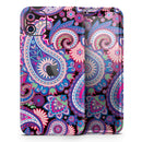 Vibrant Purple Paisley V5 - Protective Skin Wrap & Decal – Compatible with iPhone SE to iPhone 17 Pro Max (All Models)