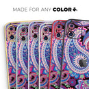 Vibrant Purple Paisley V5 - Protective Skin Wrap & Decal – Compatible with iPhone SE to iPhone 17 Pro Max (All Models)