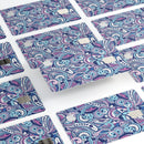 Vibrant Purple Toned Sproutaneous - Premium Protective Decal Skin-Kit for the Apple Credit Card