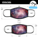 Vibrant Space - Made in USA Mouth Cover Unisex Anti-Dust Cotton Blend Reusable & Washable Face Mask with Adjustable Sizing for Adult or Child