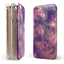 Vibrant Sparkly Pink Nebula iPhone 6/6s or 6/6s Plus 2-Piece Hybrid INK-Fuzed Case