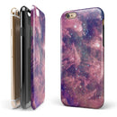 Vibrant Sparkly Pink Nebula iPhone 6/6s or 6/6s Plus 2-Piece Hybrid INK-Fuzed Case