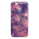Vibrant Sparkly Pink Nebula iPhone 6/6s or 6/6s Plus 2-Piece Hybrid INK-Fuzed Case