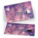 Vibrant Sparkly Pink Nebula - Premium Protective Decal Skin-Kit for the Apple Credit Card