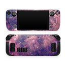 Vibrant Sparkly Pink Nebula // Full Body Skin Decal Wrap Kit for the Steam Deck handheld gaming computer