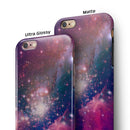 Vibrant Sparkly Pink Space iPhone 6/6s or 6/6s Plus 2-Piece Hybrid INK-Fuzed Case