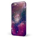 Vibrant Sparkly Pink Space iPhone 6/6s or 6/6s Plus 2-Piece Hybrid INK-Fuzed Case