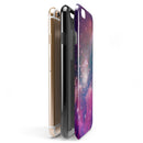 Vibrant Sparkly Pink Space iPhone 6/6s or 6/6s Plus 2-Piece Hybrid INK-Fuzed Case