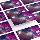 Vibrant Sparkly Pink Space - Premium Protective Decal Skin-Kit for the Apple Credit Card