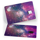 Vibrant Sparkly Pink Space - Premium Protective Decal Skin-Kit for the Apple Credit Card