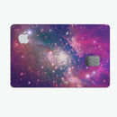 Vibrant Sparkly Pink Space - Premium Protective Decal Skin-Kit for the Apple Credit Card