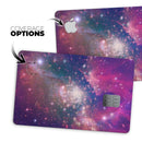 Vibrant Sparkly Pink Space - Premium Protective Decal Skin-Kit for the Apple Credit Card