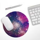 Vibrant Sparkly Pink Space// WaterProof Rubber Foam Backed Anti-Slip Mouse Pad for Home Work Office or Gaming Computer Desk