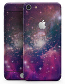 Vibrant Sparkly Pink Space - Skin-kit for the iPhone 8 or 8 Plus