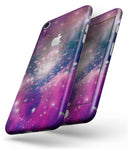 Vibrant Sparkly Pink Space - Skin-kit for the iPhone 8 or 8 Plus