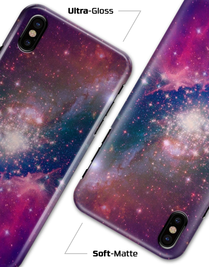 Vibrant Sparkly Pink Space - iPhone X Clipit Case