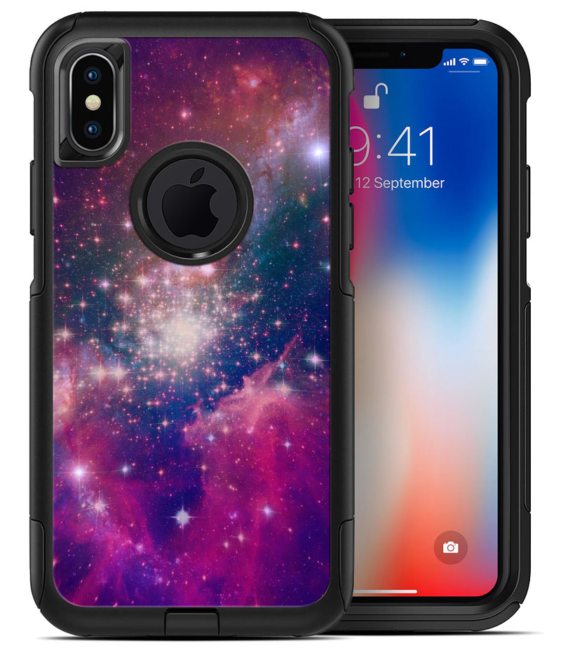 Vibrant Sparkly Pink Space - iPhone X OtterBox Case & Skin Kits