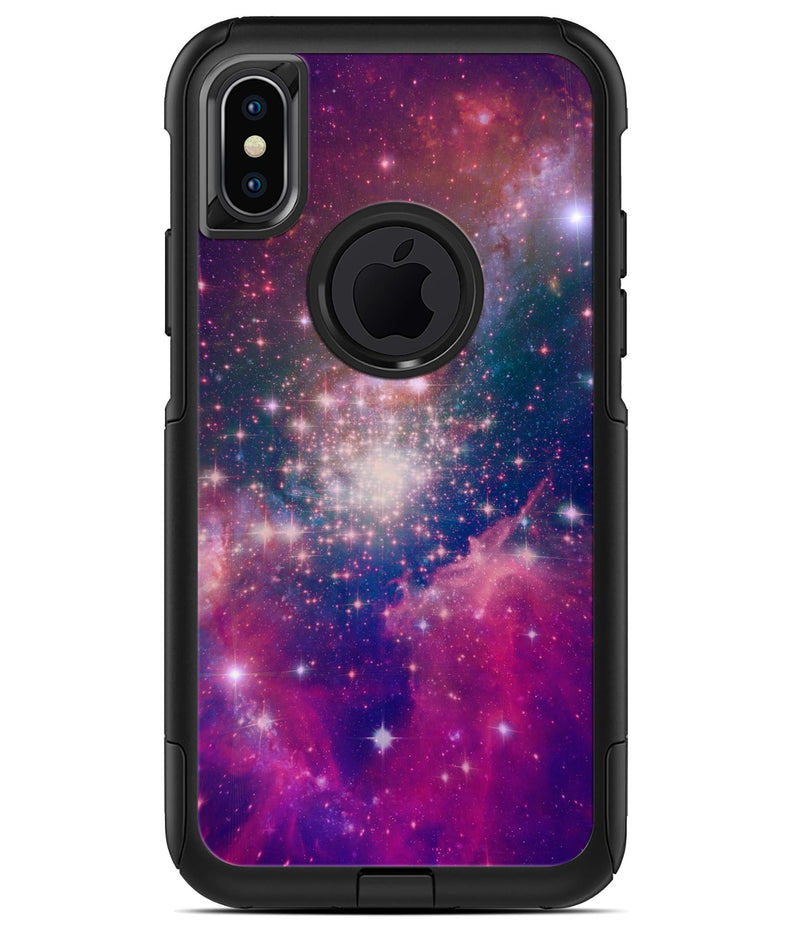 Vibrant Sparkly Pink Space - iPhone X OtterBox Case & Skin Kits