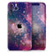 Vibrant Sparkly Pink Space // Skin-Kit compatible with the Apple iPhone 14, 13, 12, 12 Pro Max, 12 Mini, 11 Pro, SE, X/XS + (All iPhones Available)