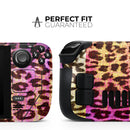 Vibrant Striped Cheetah Animal Print // Full Body Skin Decal Wrap Kit for the Steam Deck handheld gaming computer