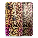 Vibrant Striped Cheetah Animal Print - Protective Skin Wrap & Decal – Compatible with iPhone SE to iPhone 17 Pro Max (All Models)