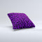 Vibrant Violet Leopard Print ink-Fuzed Decorative Throw Pillow