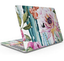 Vintage Watercolor Cactus Bloom - Skin Decal Wrap Kit Compatible with the Apple MacBook Pro, Pro with Touch Bar or Air (11", 12", 13", 15" & 16" - All Versions Available)